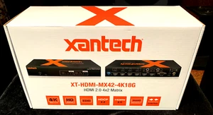 Xantech XT-HDMI-MX42-4K18G - HDMI 2.0 4K 4X2 Matrix Switcher - NEU - Bild 1 von 5