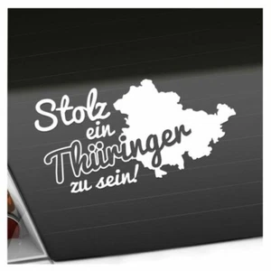 Thüringen Thüringer Fierté Autocollant Sticker 25 Couleurs Néon Mat - Imagen 1 de 33