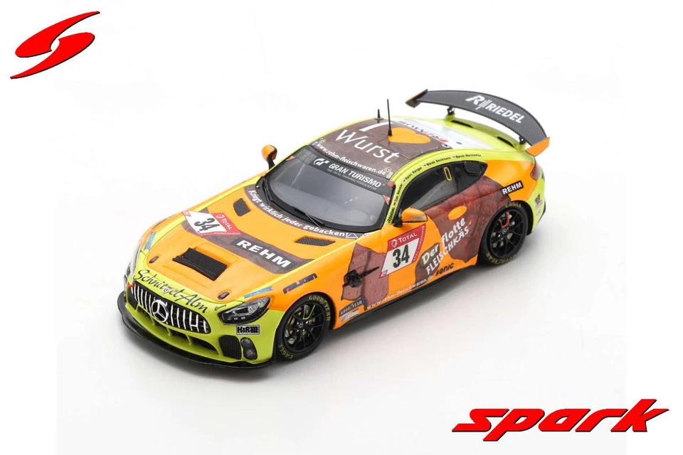Spark 1/43 Mercedes-AMG GT4 #34 Winner SP 10 class 24H Nürburgring 2021 SG766 - Immagine 1 di 1