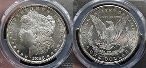 1883 P Morgan Silver Dollar $1 PCGS MS 64PL - Picture 1 of 9