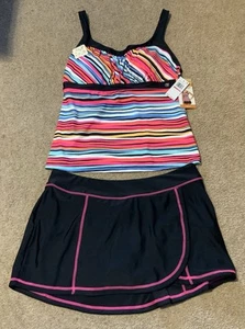 ZeroXposur Ladies Tankini Swim…..Lipstick New XXL…2 pieces - Picture 1 of 18