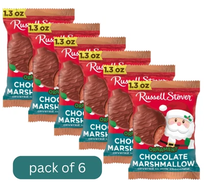 Russell Stover Navidad Leche Chocolate Malvavisco Adorno Foto 1 de 4