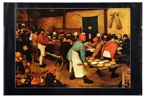 Original Poster Country Wedding Peasant Peter Breughel The Elder - Picture 1 of 1