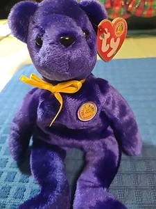 TY Beanie Baby - SAPPHIRE the Bear (BBOM May 2004) (8 inch) - Picture 1 of 9