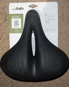 Selle Italia T2 Gel Flow Racing Saddle Wide Comfort Multipurpose,Commuter,Ebikes - Picture 1 of 4