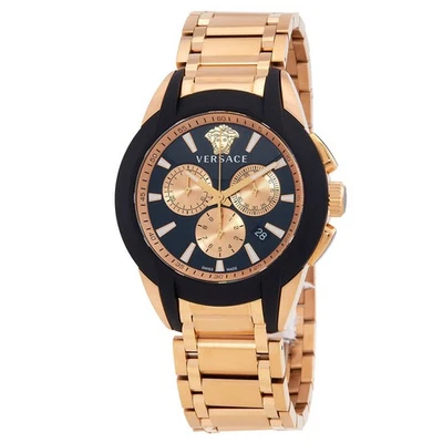 Reloj Hombre Versace VEM800318 Cronógrafo Personaje Esfera Negra 42 mm Nuevo Foto 1 de 3