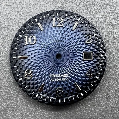 银色 35 毫米渐变蓝色指甲 Datejust 手表表盘无烟雾适用于机芯 NH35 NH36 — 第 1/4 张图片