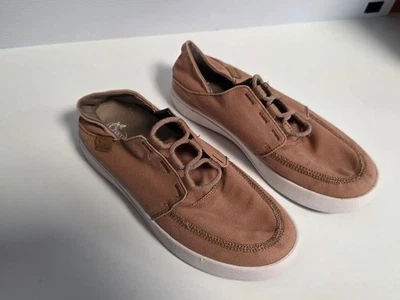 Mocasines sin cordones para mujer Chaco polvoriento rosa malva de lona talla 9 Foto 1 de 4