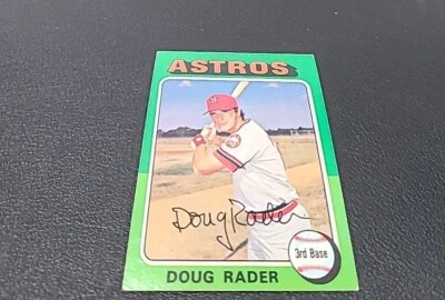 1975 Topps Mini Baseball Card #165 Doug Rader  - Image 1 of 2