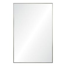 Renwil Roderick 35.5x23.5" Rectangle Modern Glass Accent Wall Mirror in Clear