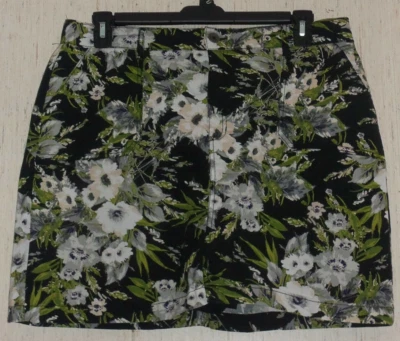 EXCELENTE PANTALÓN CORTO MUJER CROFT & BARROW ELÁSTICO BONITO ESTAMPADO FLORAL TALLA 16 Foto 1 de 3