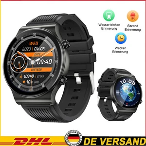 Bluetooth Smartwatch Herren Luxus Armband FitnessArmbanduhr für iOS Android` - Zdjęcie 1 z 19