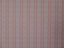 DOLLS HOUSE 1/12 SCALE WALLPAPER - HATTON WOODS - PALACE STRIPE PINK - 0119