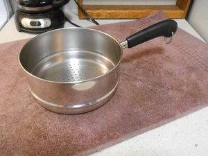 REVERE WARE Steamer Insert Stainless (fits 2 & 3 qt. pots) VERY CLEAN, SITS FLAT - Picture 1 of 3