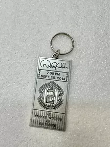 NY Yankees 2014 Derek Jeter Final Season Game Stub Keychain Collectible - Picture 1 of 3