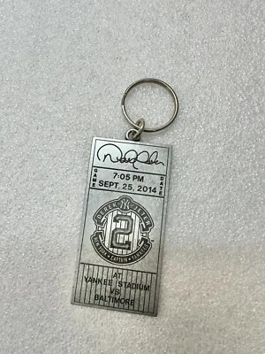 NY Yankees 2014 Derek Jeter Final Season Game Stub Keychain Collectible - Image 1 of 3