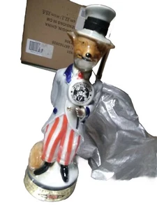 1971 Jim Beam's Trophy Uncle Sam Fox Decanter Bottle Specialties Club Vintage - Picture 1 of 9