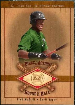 Fred McGriff 2001 SP Game Bat Milestone Piece of Action Bound for the Hall #BFM  - Image 1 of 2