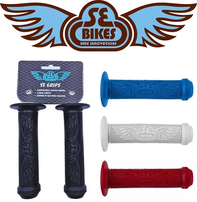 SE BIKES WINGS Flanged Grips Comfort & Control BMX Bike Choose Color - Image 1 of 3