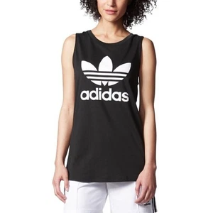Adidas Originals Loose Trefoil Tank in Black XS MSRP $32 AY8134 - Picture 1 of 5