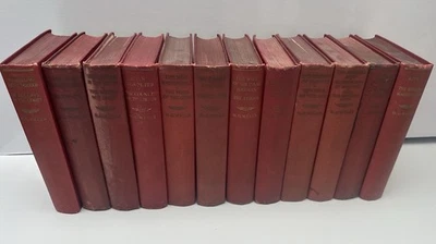 H.G. Wells Odhams Press Vintage Red Cloth - 12 Hardcover Books Collection Set - Image 1 of 4