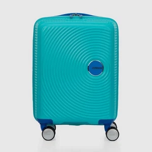 NEW American Tourister Little Curio Wheelaboard Spinner Case Teal/Blue 47cm - Picture 1 of 7