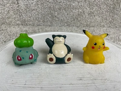 Lote de 3 figuras de acción vintage 1999 Pokemon Nintendo Roller Slider Ball Bearing Foto 1 de 4