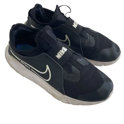 Nike Flex Runner Black White Youth Boys Size 4.5Y Running Athletic Slip On Shoes - Image 1 of 4