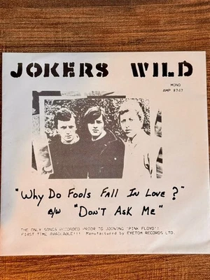 Jokers Wild Why Do Fools Fall In Love?/Don't Ask Me (Pink Floyd's David Gilmour) - Image 1 of 4