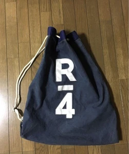Ralph Lauren Rugby Navy Duffle Bag Vintage Leather Trim 57cm x 46cm Used - Picture 1 of 10