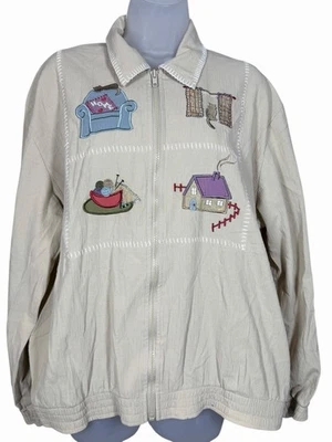 Chaqueta tejida Teddi bordada para gato L Grandmacore Boho Crochet acogedora casa de campo Foto 1 de 4