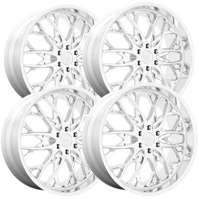 (Set of 4) DUB S262 OG 24x10 6x5.5" +25mm Chrome Wheels Rims 24" Inch - Image 1 of 4