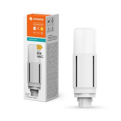 Ledvance LED Dulux D26 EM & AC 9,5W = 26W/830 G24D 2P 1080LM Blanc Chaud 3000K - Bild 1 von 4