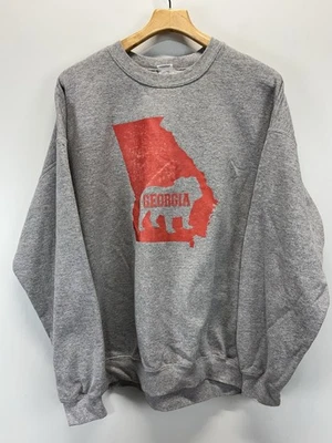 Sudadera University Of Georgia UGA Bulldogs Talla XXL 2XL Gris Unisex Gráfico  Foto 1 de 4