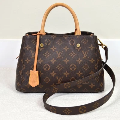 Louis Vuitton Montaigne BB монограмма кожи наплечная сумка сумка Дамская сумка сумочка - Изображение 1 из 4