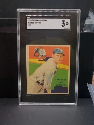 1934-36 Diamond Stars 1935 #60 Charley Red Ruffing SGC 3 - Image 1 of 2