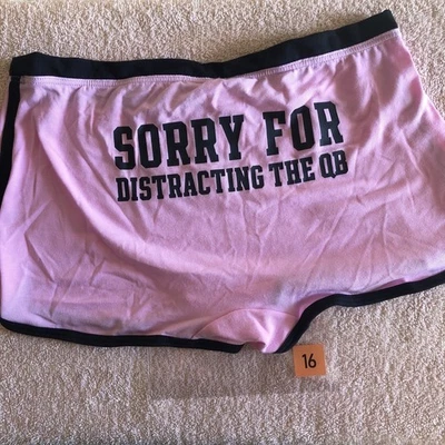 Pink By Victorias Secret Large Pink Dormshort/Boyshort Panties  - Image 1 of 4