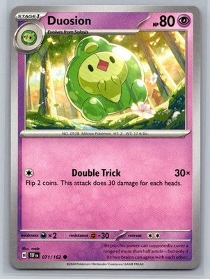 Duosion #071/162 SV05: Temporal Forces Common - Pokemon Cards AA7 - Image 1 of 2