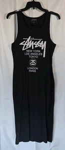 Stussy schwarzes ärmelloses Kleid Damen Größe S - Bild 1 von 4