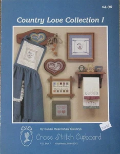 CROSS STITCH CUPBOARD Counted Cross-Stitch Pattern COUNTRY LOVE COLLECTION I - Picture 1 of 1