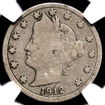 1912 S LIBERTY V NICKEL NGC VG 8 NICE & ORIGINAL WITH A LOW MINTAGE OF 238,000 - Image 1 of 4