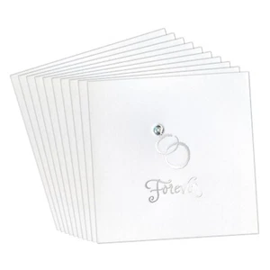LOT OF 10 AMERICAN GREETINGS ENGAGEMENT WEDDING Gift Enclosure Cards + Envelopes - Picture 1 of 5