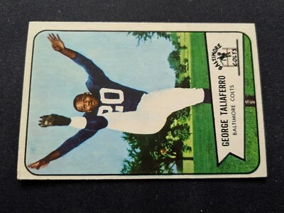 1954 Bowman Football Card # 50 George Taliaferro - Baltimore Colts (VG/EX) - Image 1 of 3