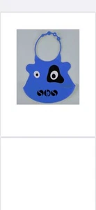 Silicone Waterproof Infant & Kids Baby Bib Washable Roll Up Food Catche-Blue - Picture 1 of 1