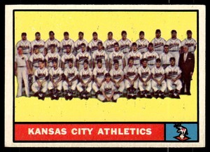 1961 Topps #297 Kansas City Athletics TC VGEX-B111R4