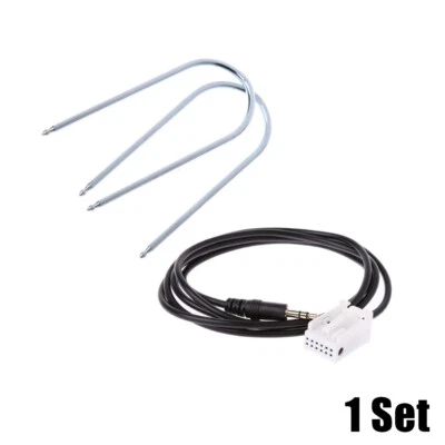 Cable auxiliar con herramienta de extracción de radio para Peugeot 307 308 408 407 507 C2 C5 Citroen Foto 1 de 4