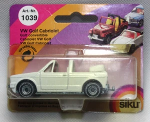 SiBl266, Siku Super Serie VW Volkswagen Golf I Convertible blanco años 80 ¡EMBALAJE ORIGINAL TAMBIÉN! - Imagen 1 de 8
