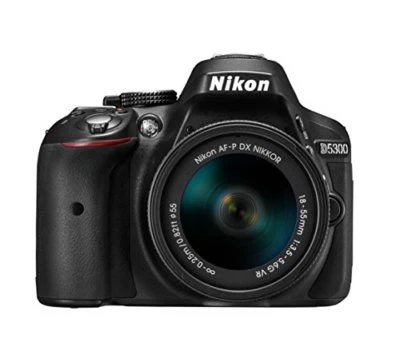 Nikon Digital SLR Camera D5300 AF-P 18-55 VR 24.16 MP Lens Kit Black - Image 1 of 4