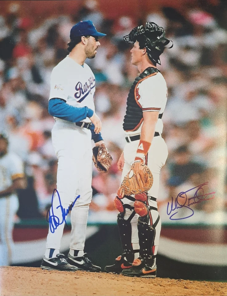 Foto autógrafa firmada por Mickey Tettleton Jeff Russell All Star Game 11x14 Foto 1 de 1