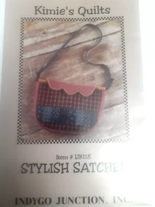 Cartera Cartera Kimies Edredones IJK118 Indygo Unión Artesanal Patrón de Costura UC FF - Imagen 1 de 5